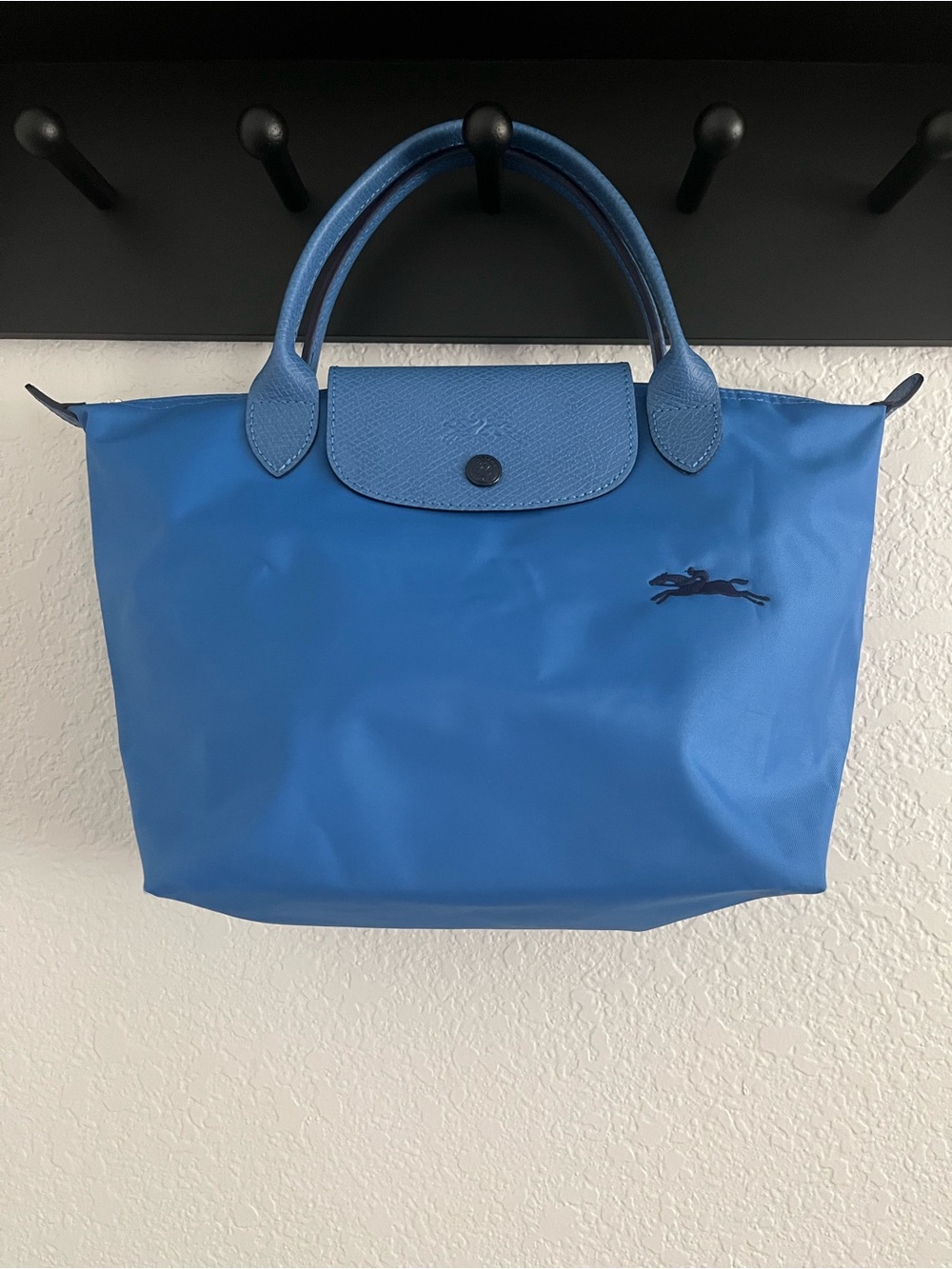 Like New! Longchamp Le Pliage Neo Small Top Handle Blue bag